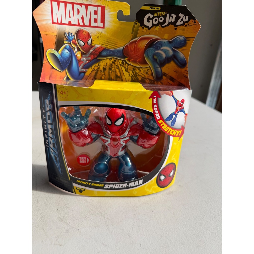 Heroes of Goo Jit Zu Marvel Infinity Armor Spider-Man Action Figure New in Box